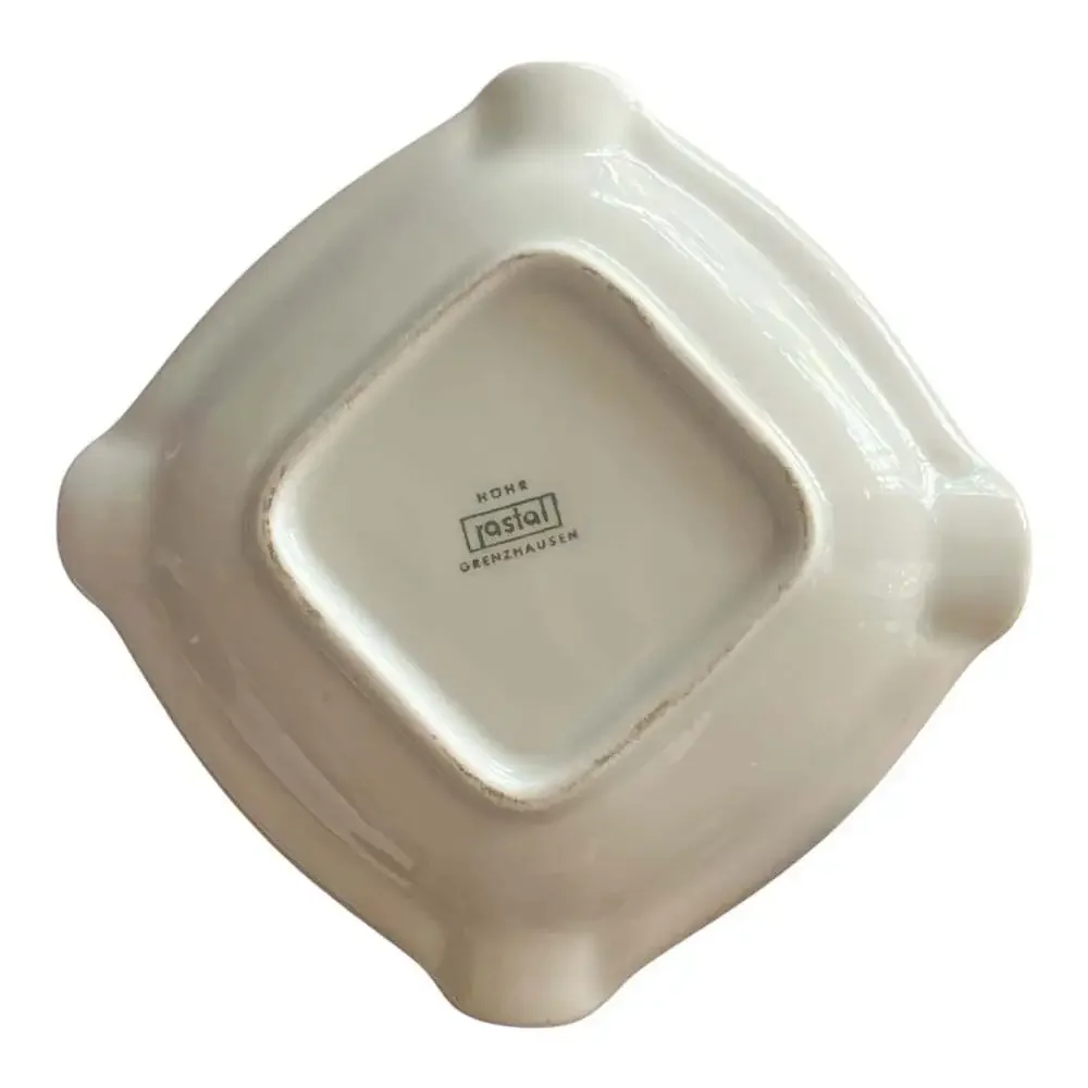 Vintage Rastal Königsbacher Pils German Porcelain Square Beer Ashtray
